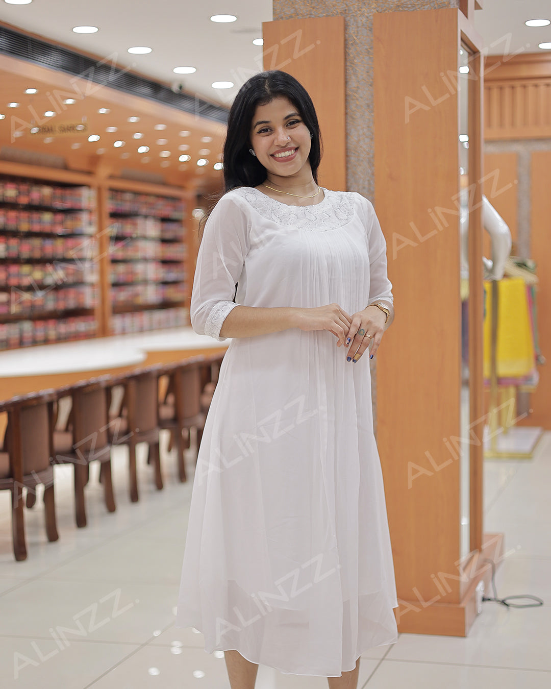 Georgette A-Line Kurti for Women - R494