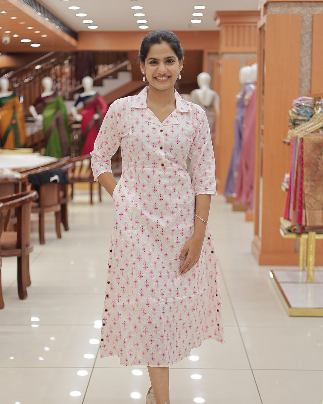 Women’s Hakkoba Frock Kurti -R802