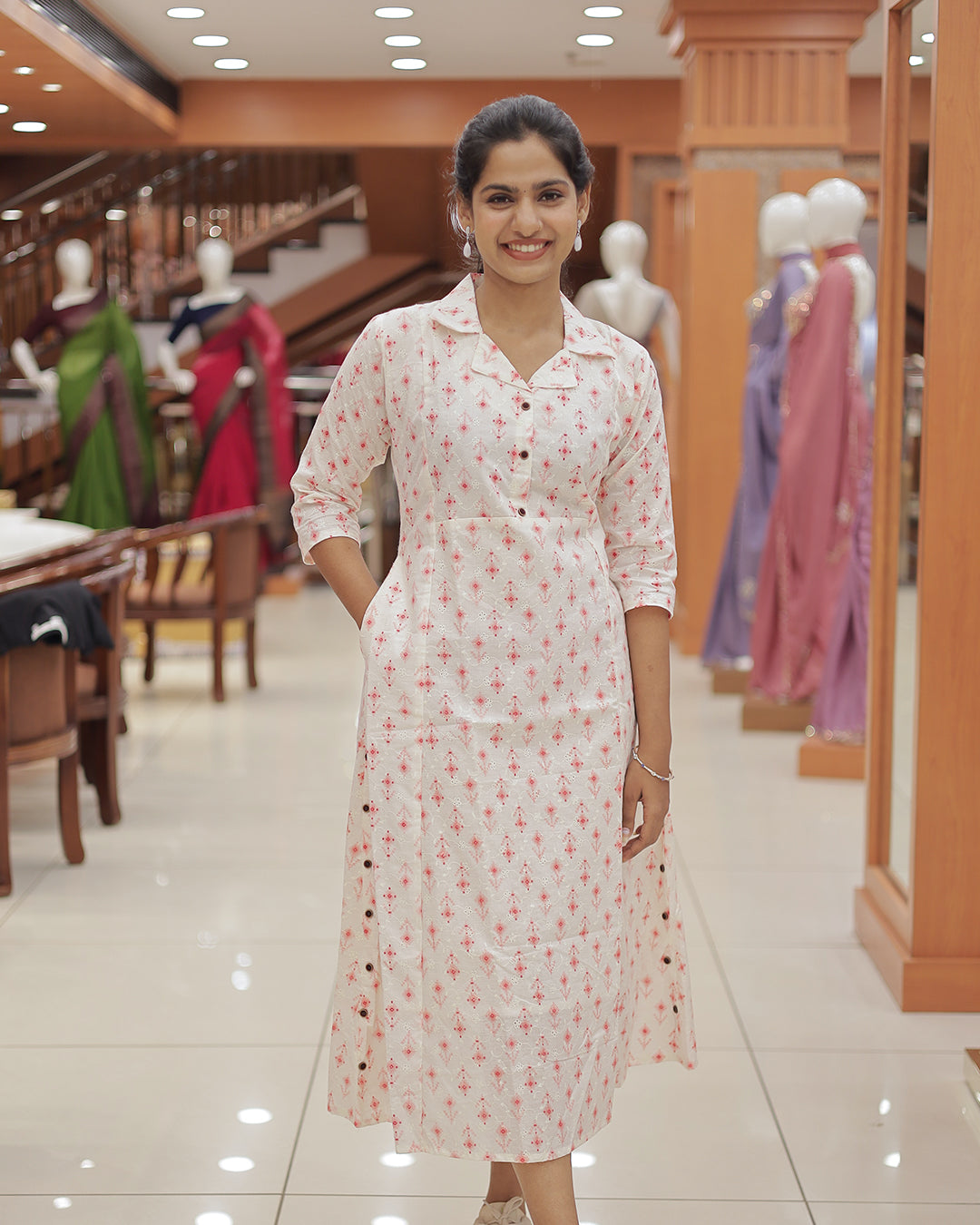 Women’s Hakkoba Frock Kurti -R802