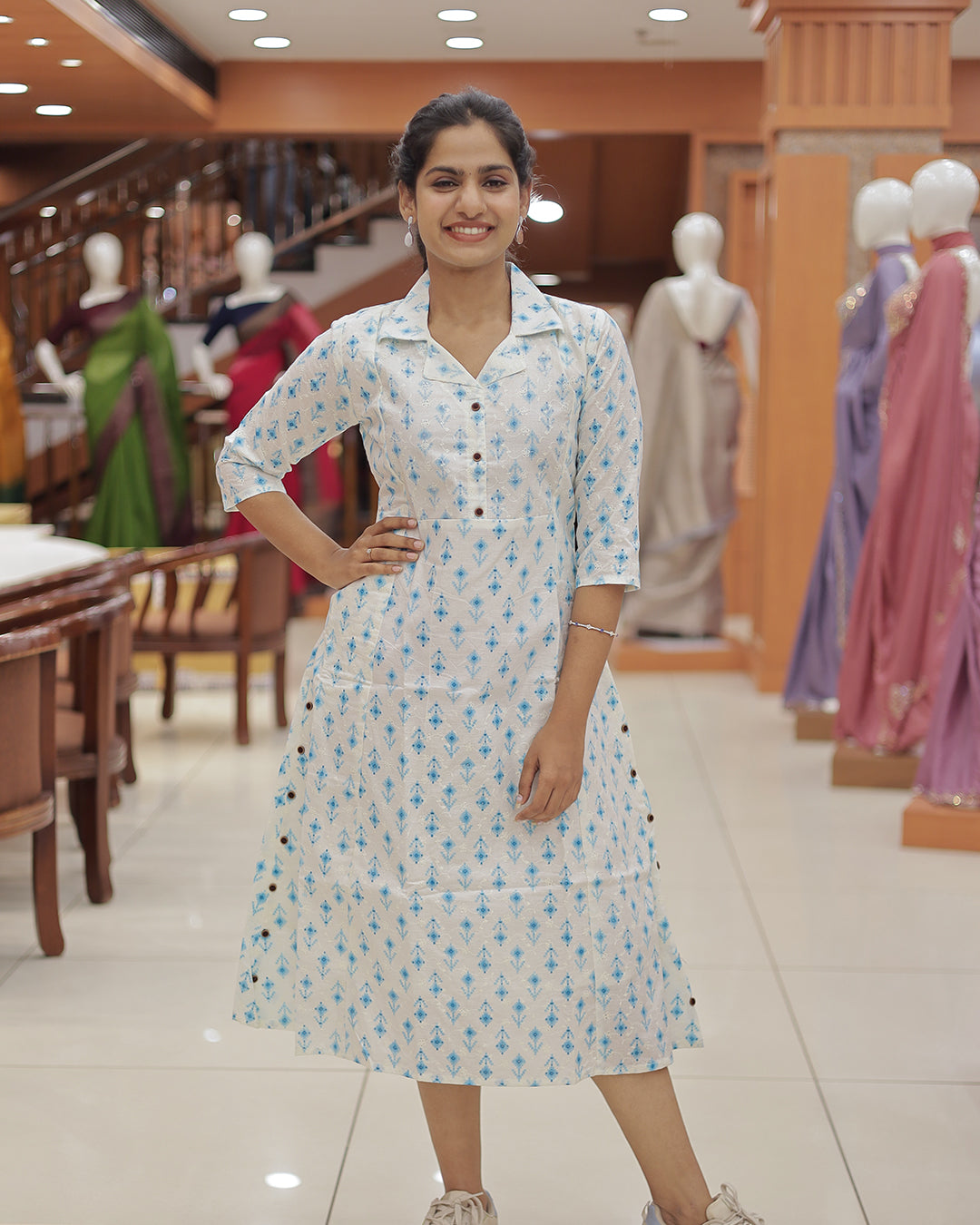 Women’s Hakkoba Frock Kurti -R802