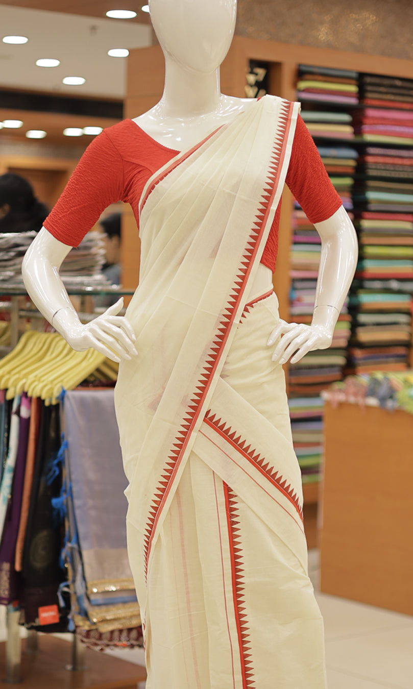 Womens Set um Mund Onam Special Puliyilakara - G359