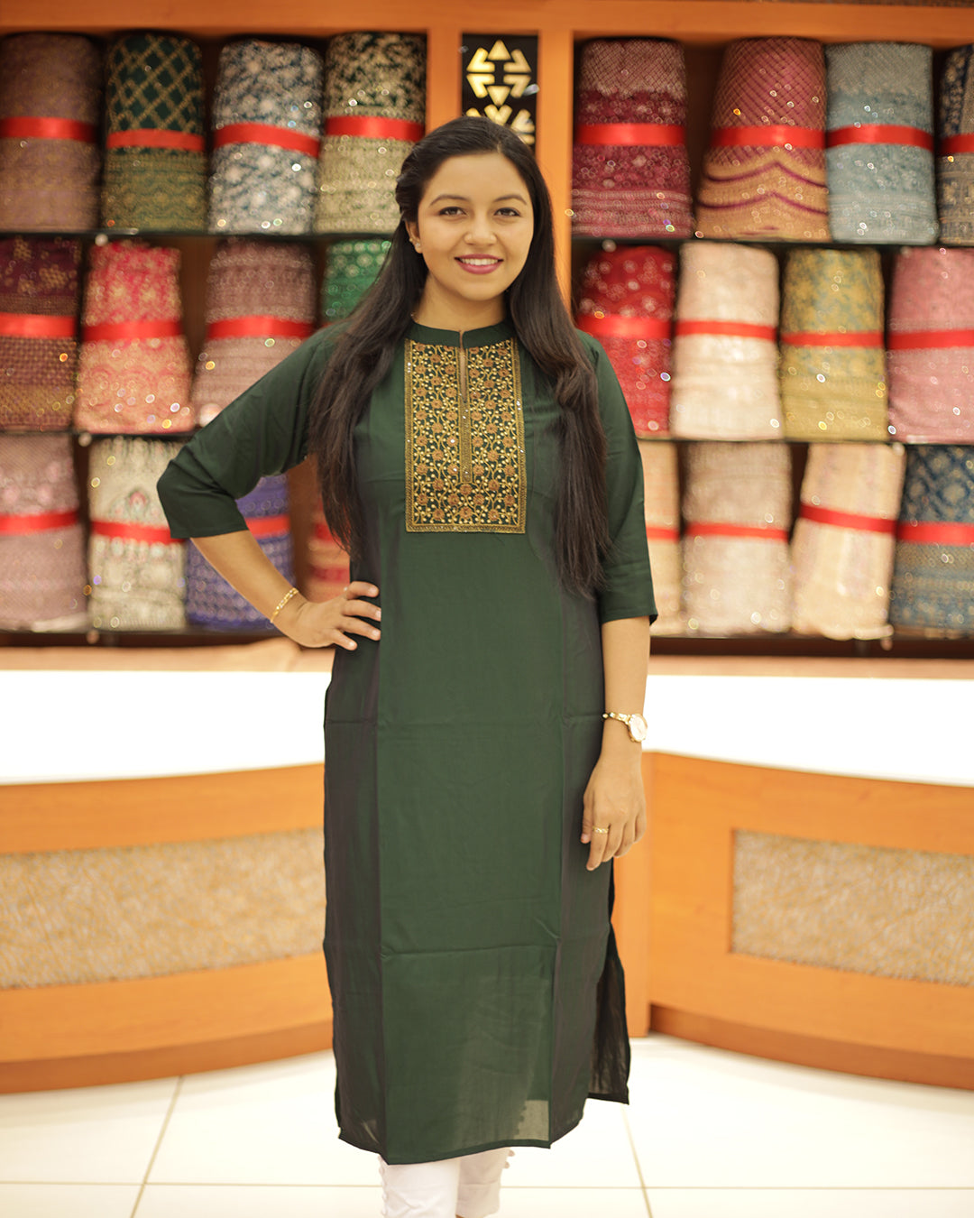 Women's Slited Kurthi- 1245
