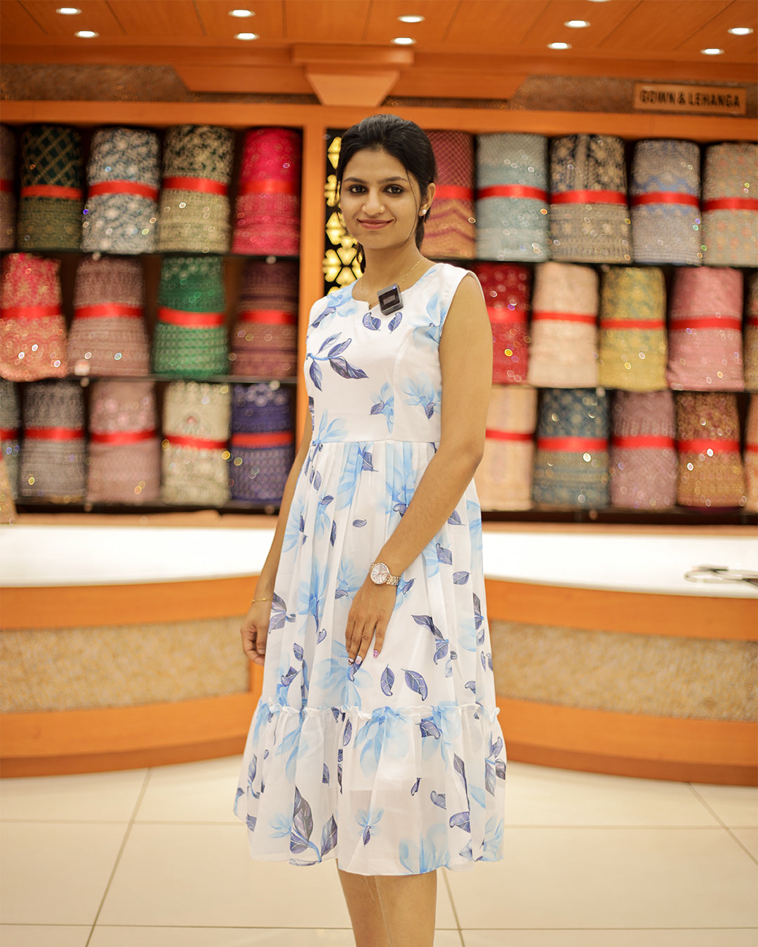 Women's Printed Frock - 1236