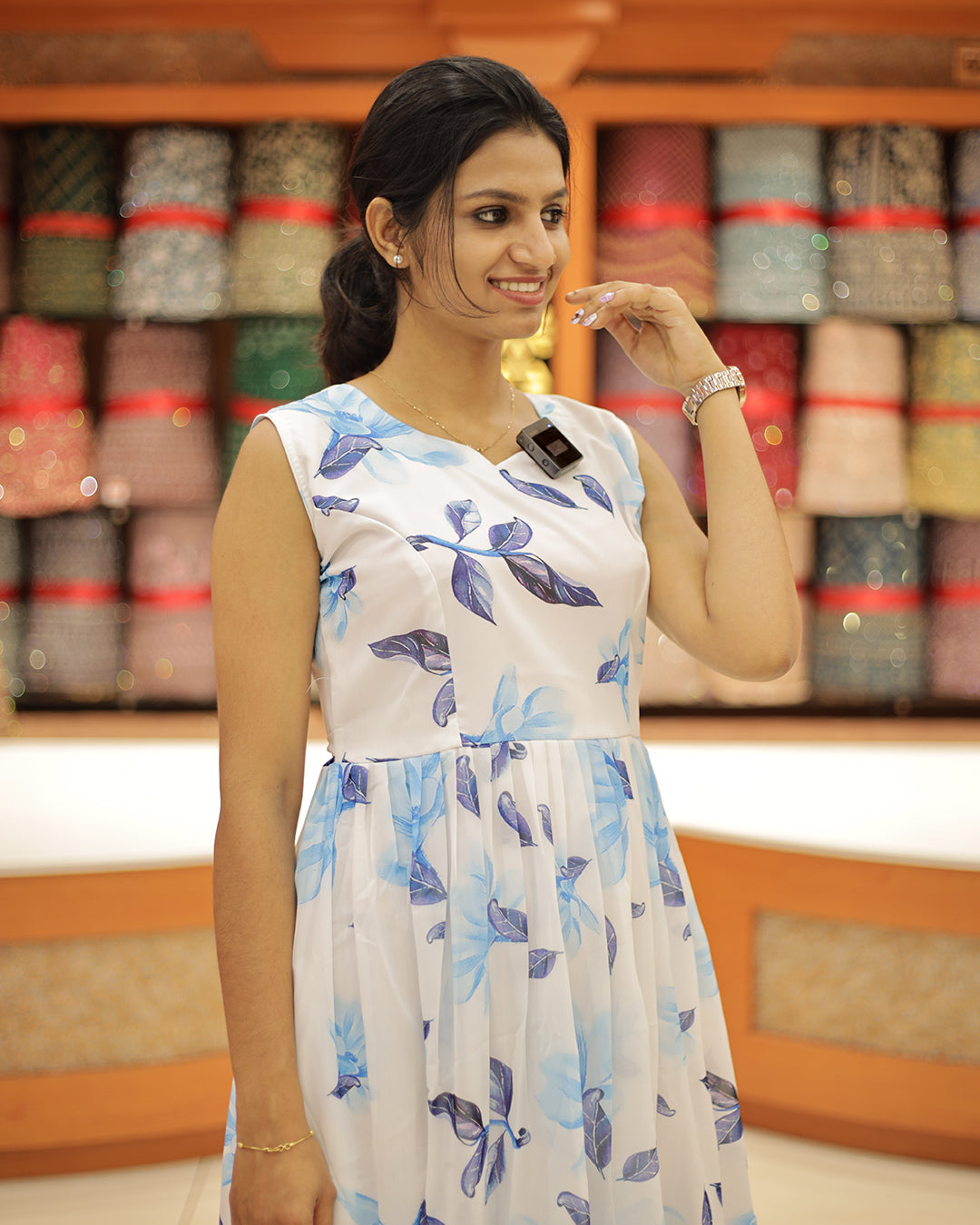 Women's Printed Frock - 1236