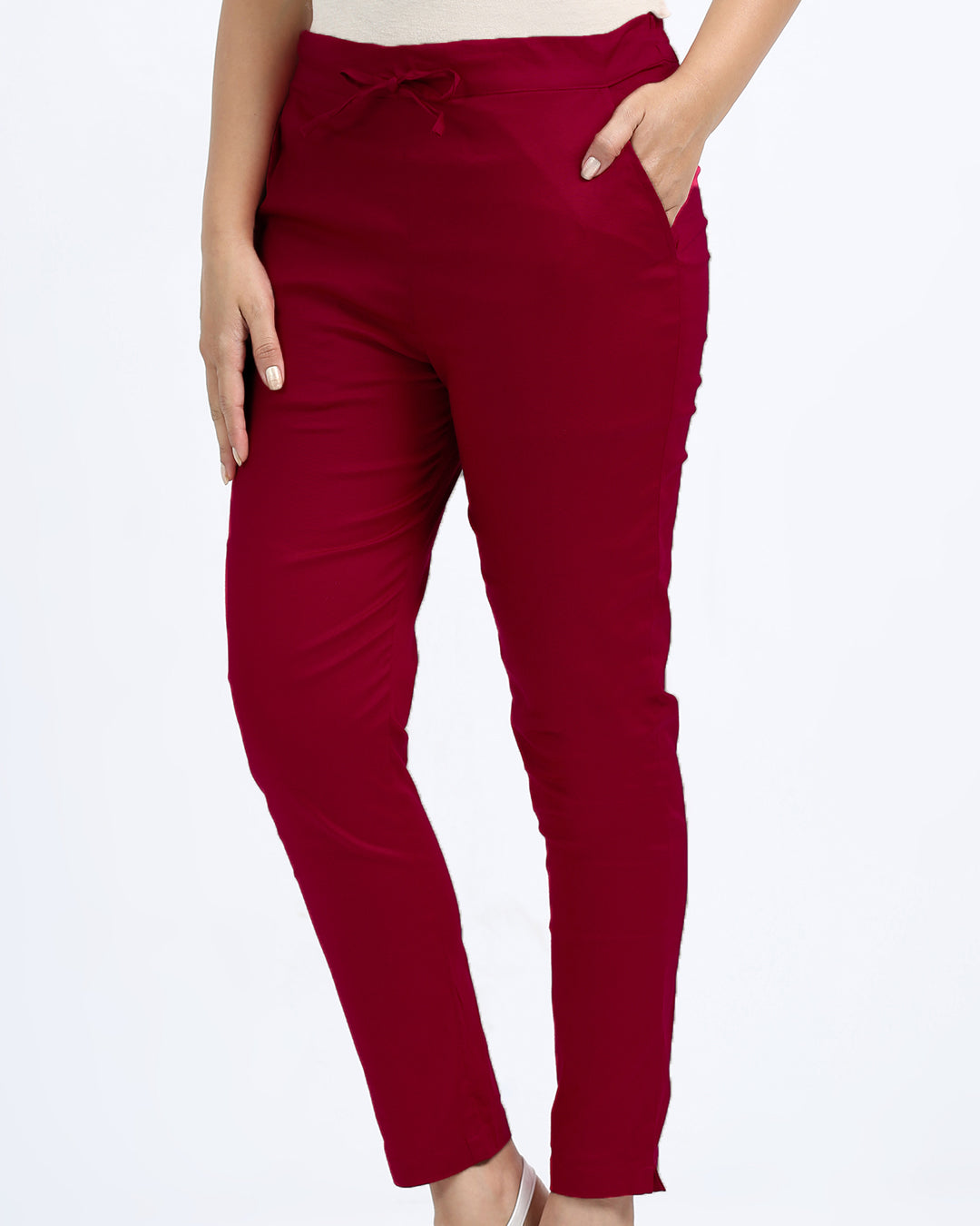Women's Cotton Lycra Cigarette Pant -1153