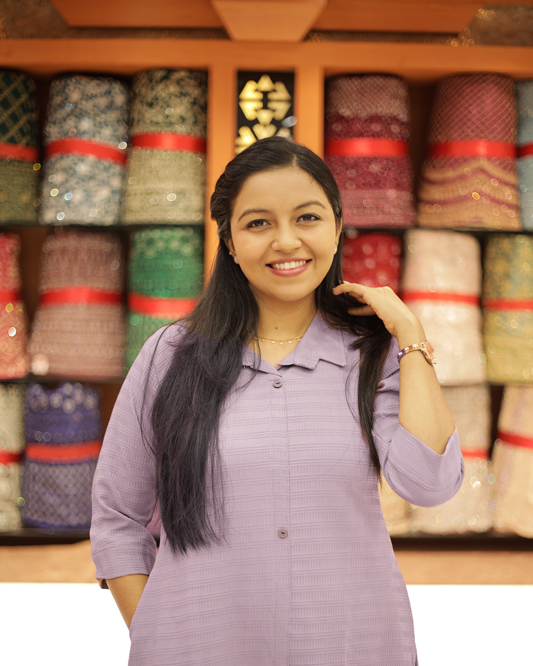 Women's A-line Kurthi- 1244
