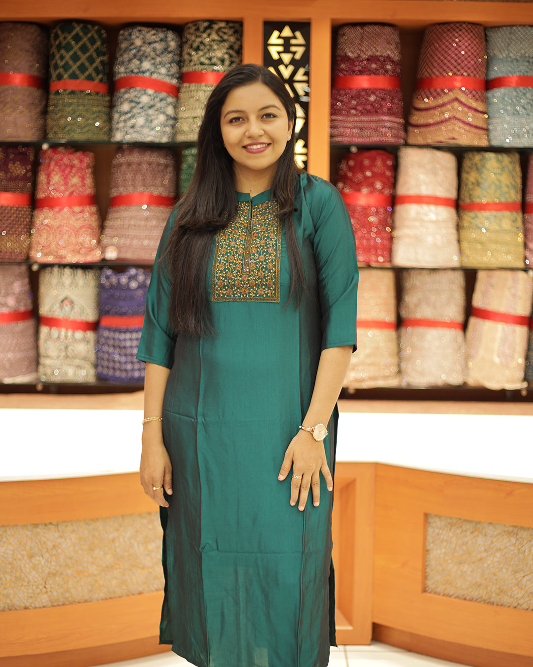 Women's Slited Kurthi- 1245