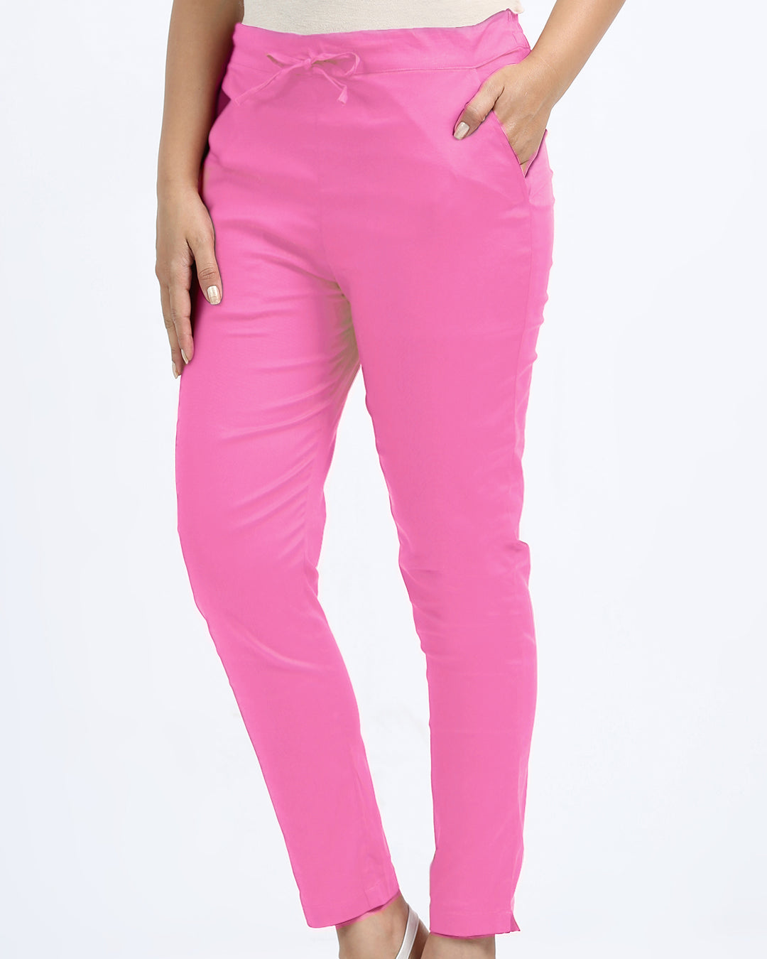 Women's Cotton Lycra Cigarette Pant -1153