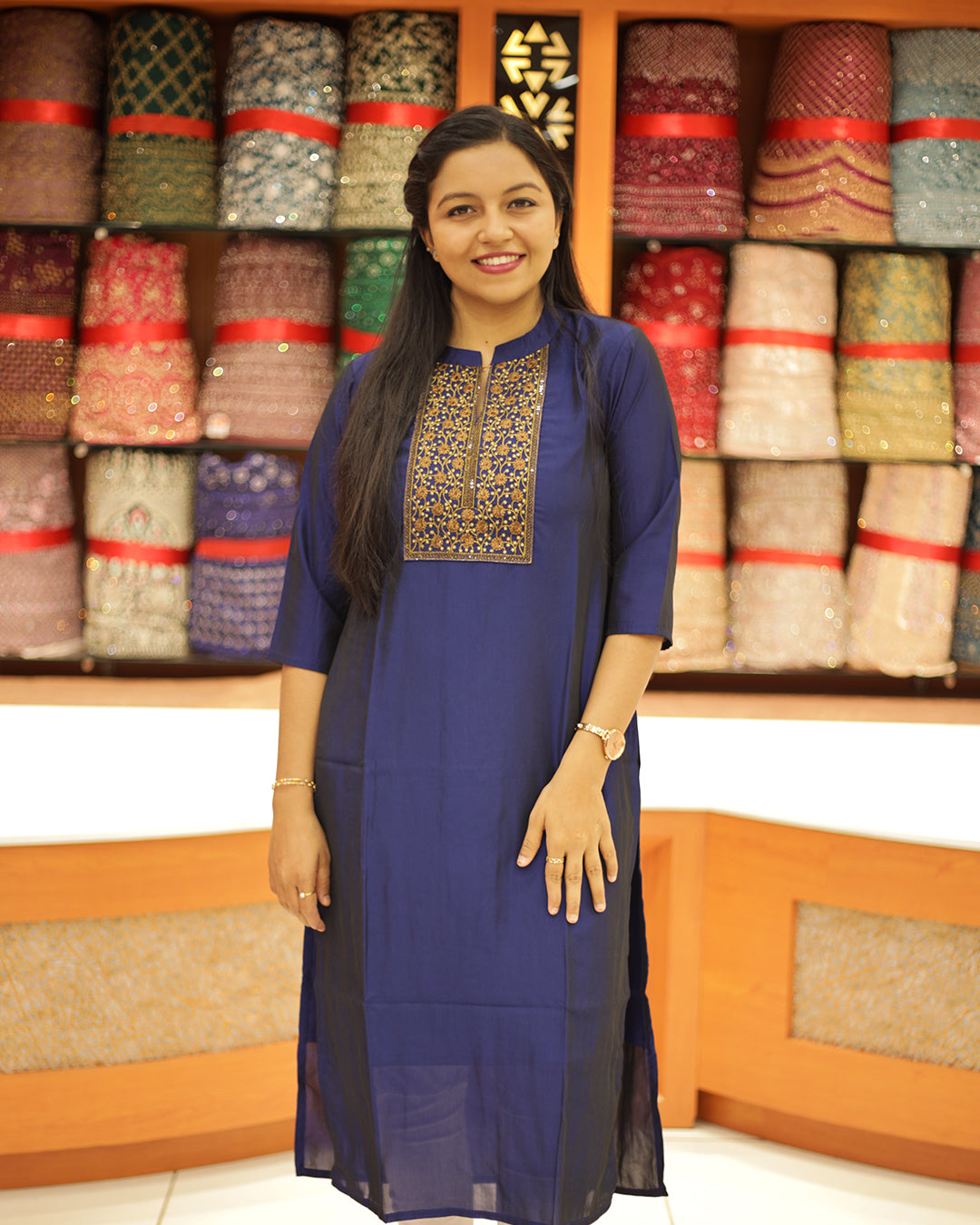 Women's Slited Kurthi- 1245