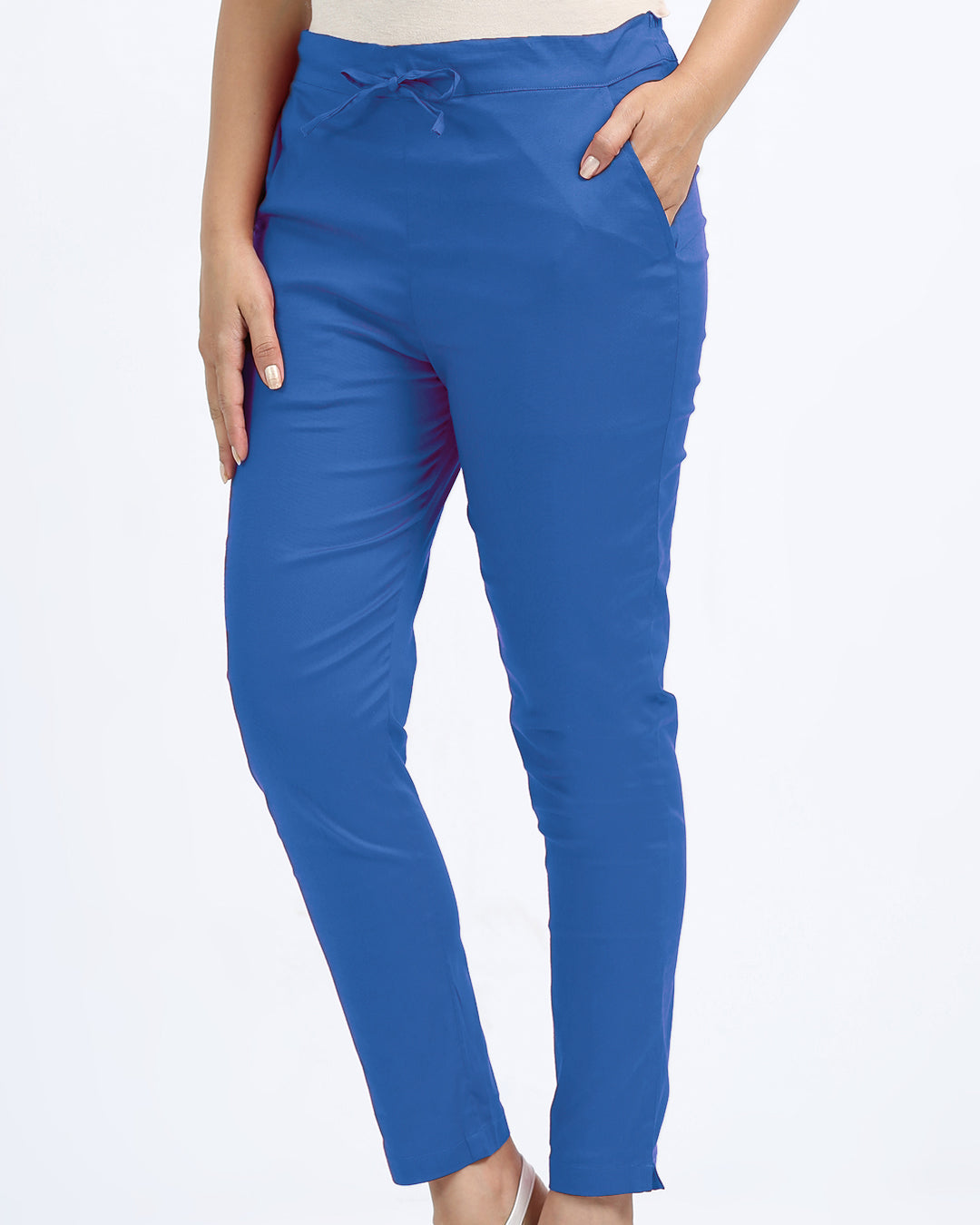 Women's Cotton Lycra Cigarette Pant -1153