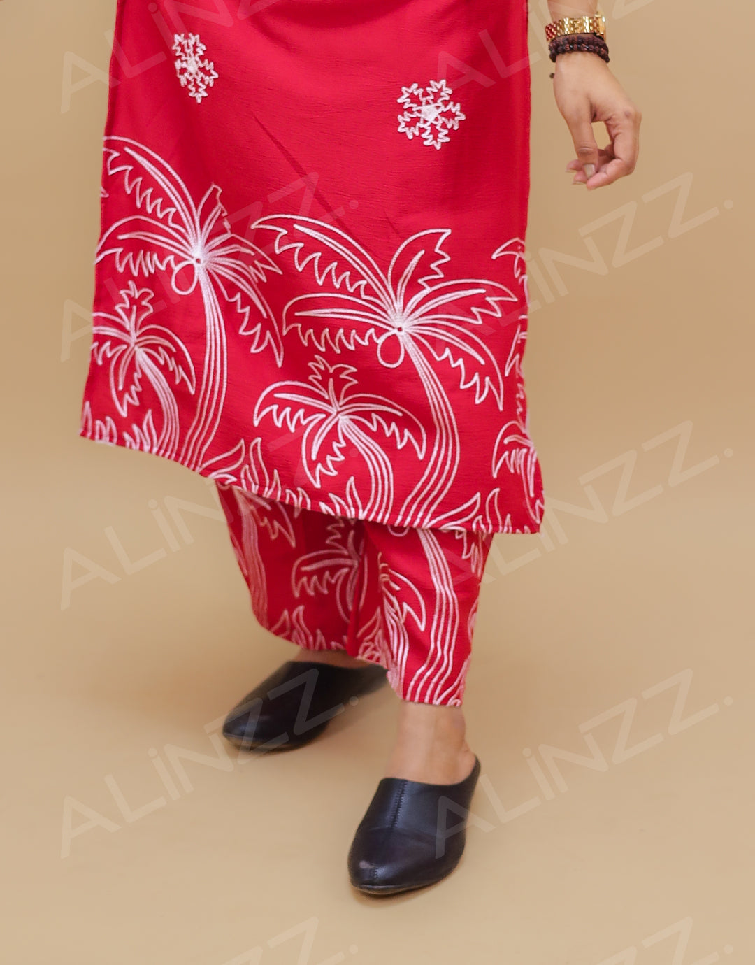 Womens Embroidered co ordset- R578