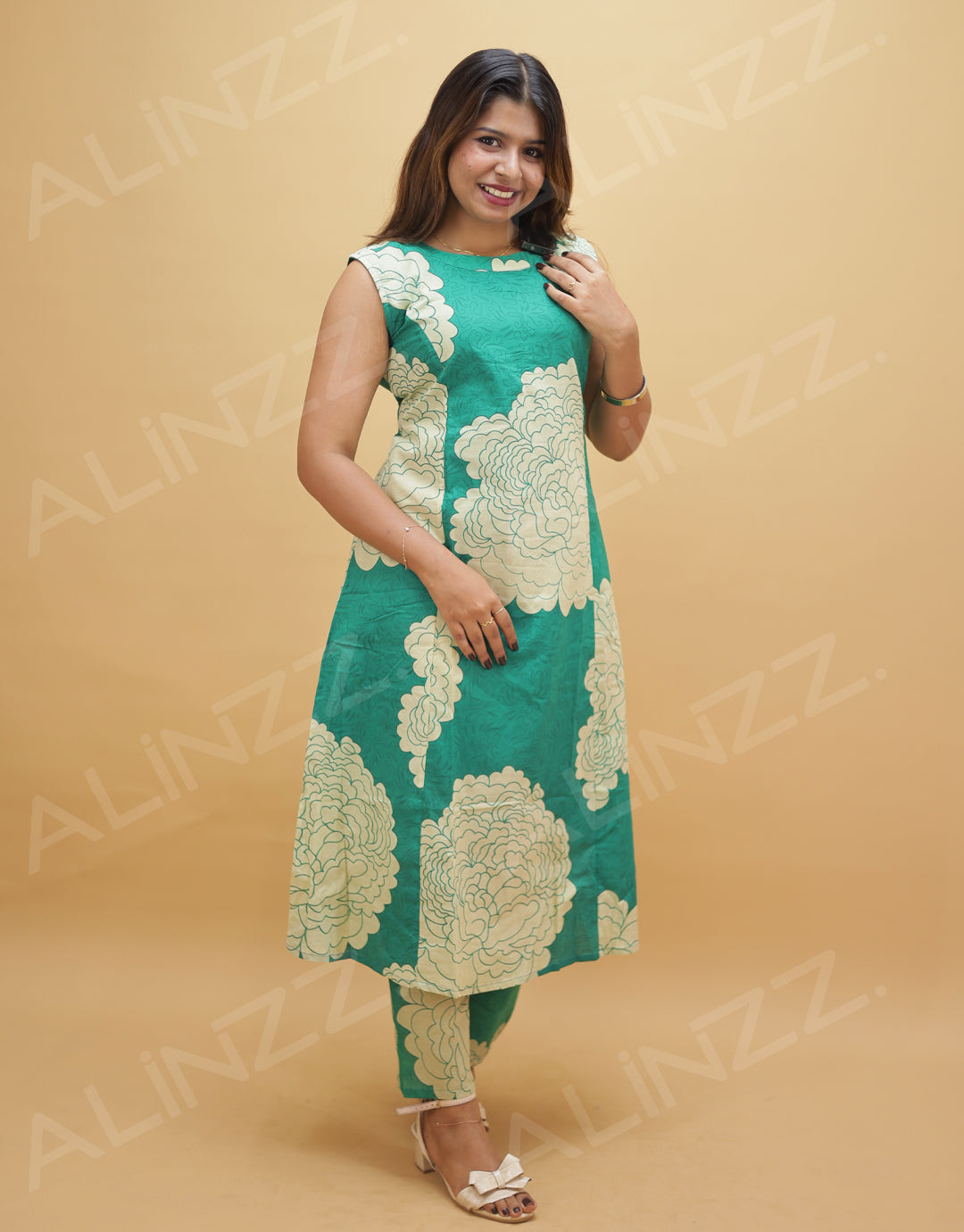 Pure Cotton Floral Print Co-ord Set – R609