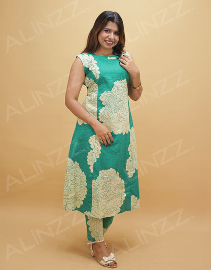 Pure Cotton Floral Print Co-ord Set – R609