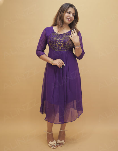 Women's Georgette Aline Kurti - R529