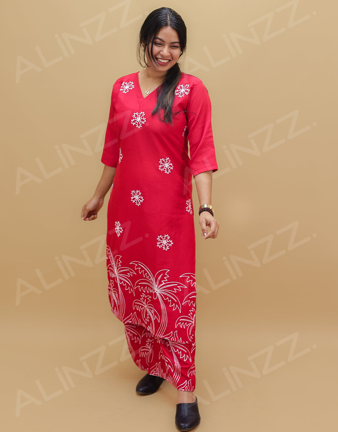 Womens Embroidered co ordset- R578