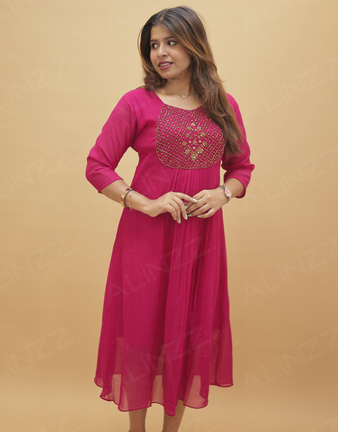 Women's Georgette Aline Kurti - R529