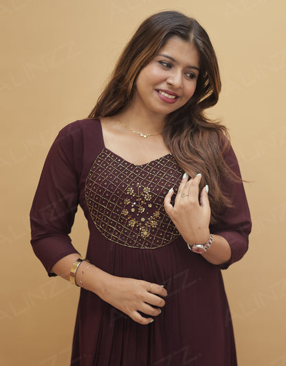 Women's Georgette Aline Kurti - R529