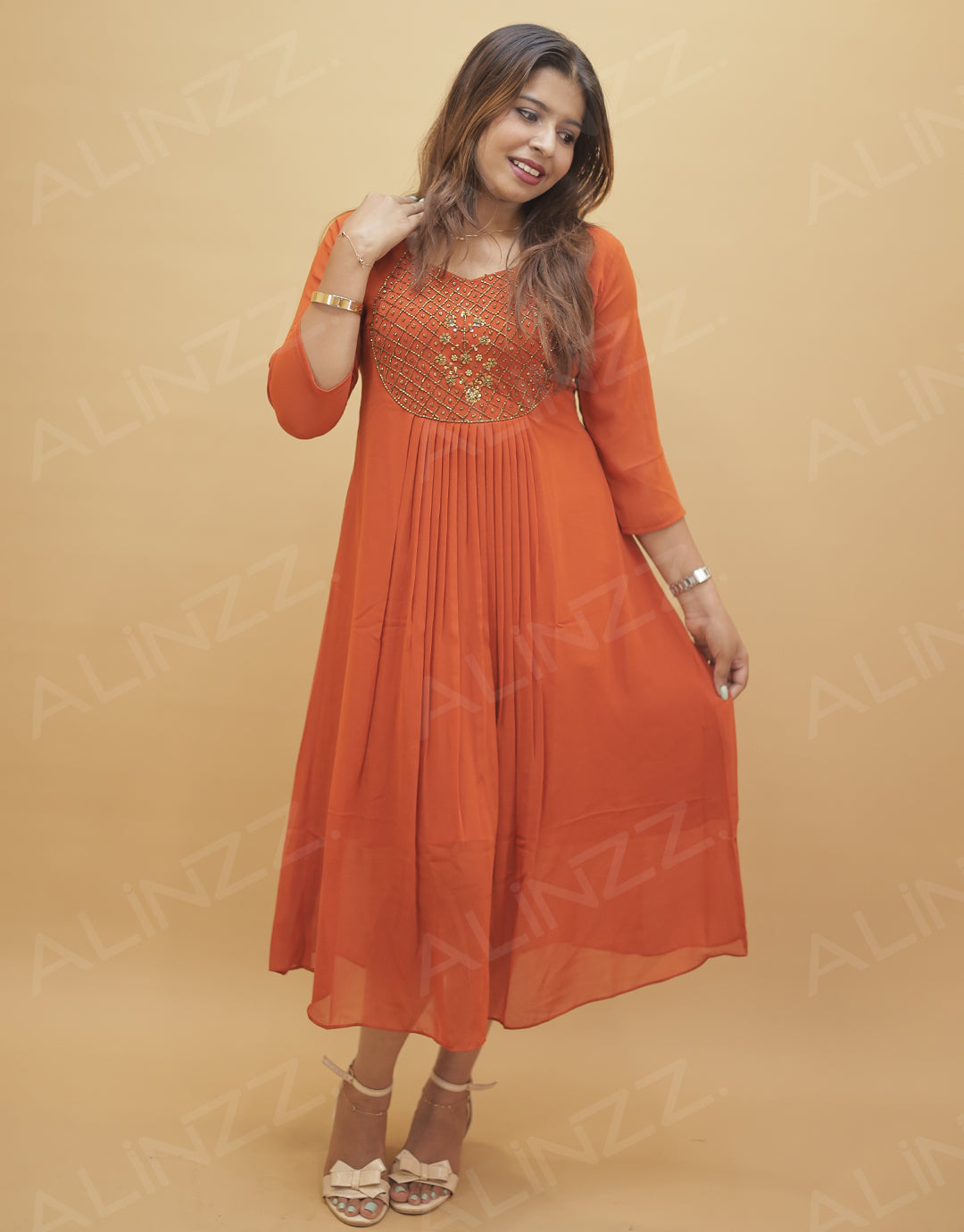 Women's Georgette Aline Kurti - R529