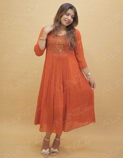 Women's Georgette Aline Kurti - R529