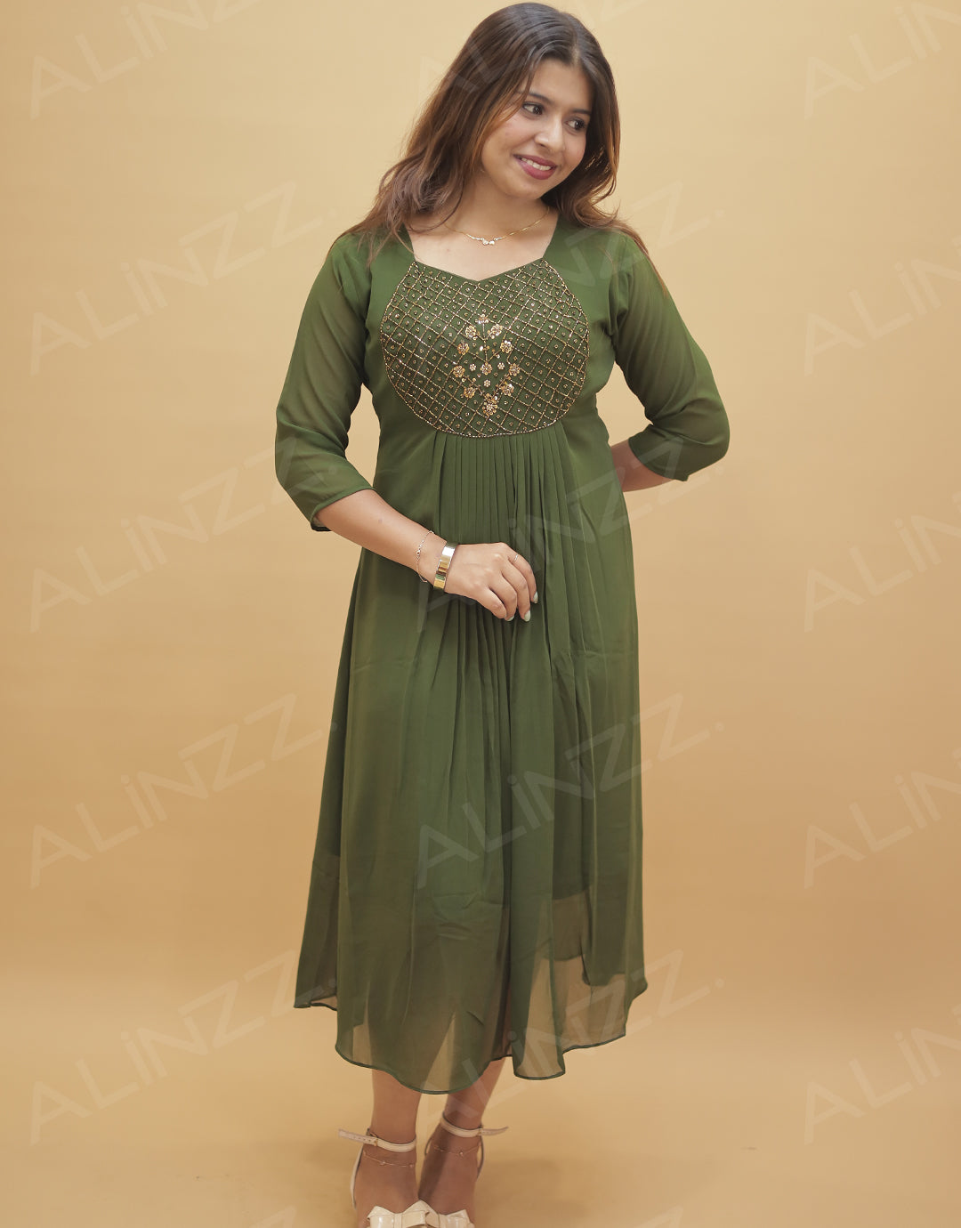 Women's Georgette Aline Kurti - R529