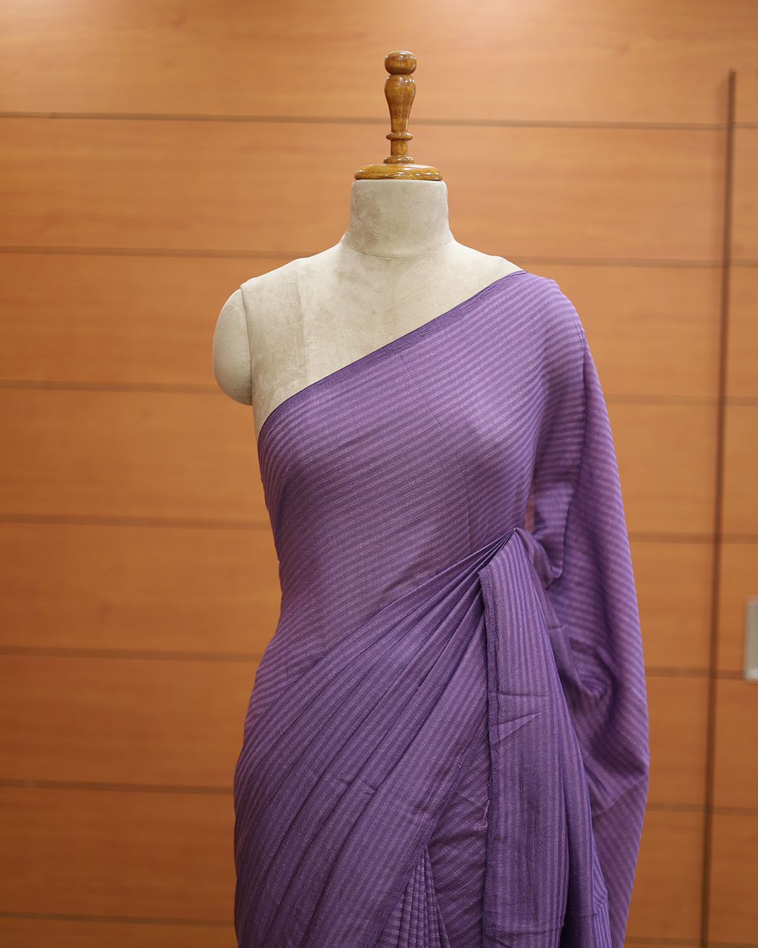 Vichitra Silk Saree with Stripes - 1138