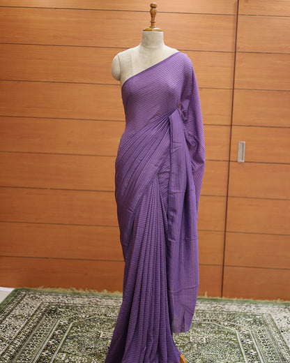 Vichitra Silk Saree with Stripes - 1138