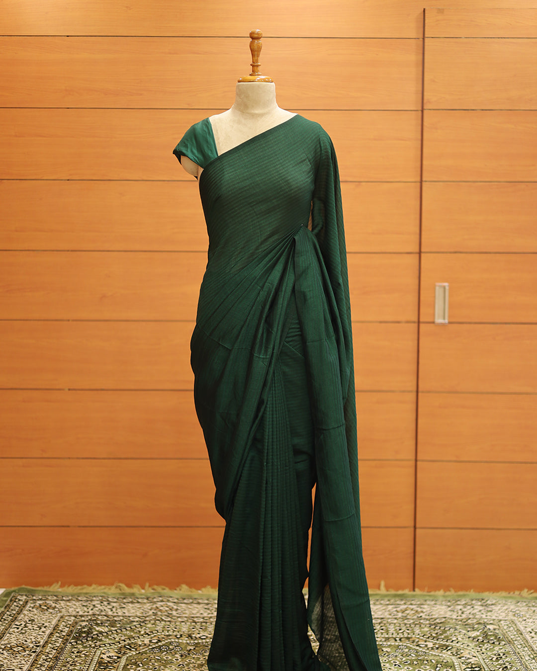 Vichitra Silk Saree with Stripes - 1138