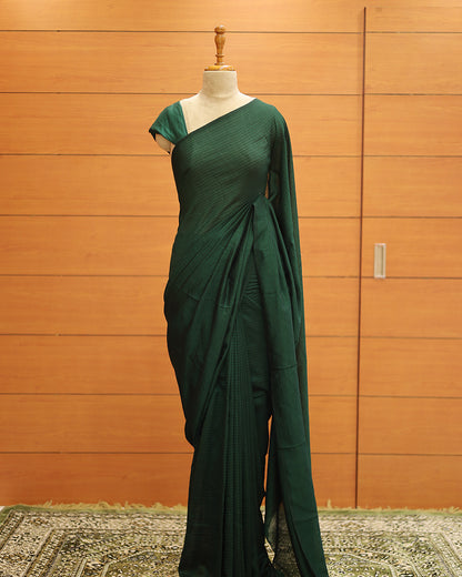 Vichitra Silk Saree with Stripes - 1138
