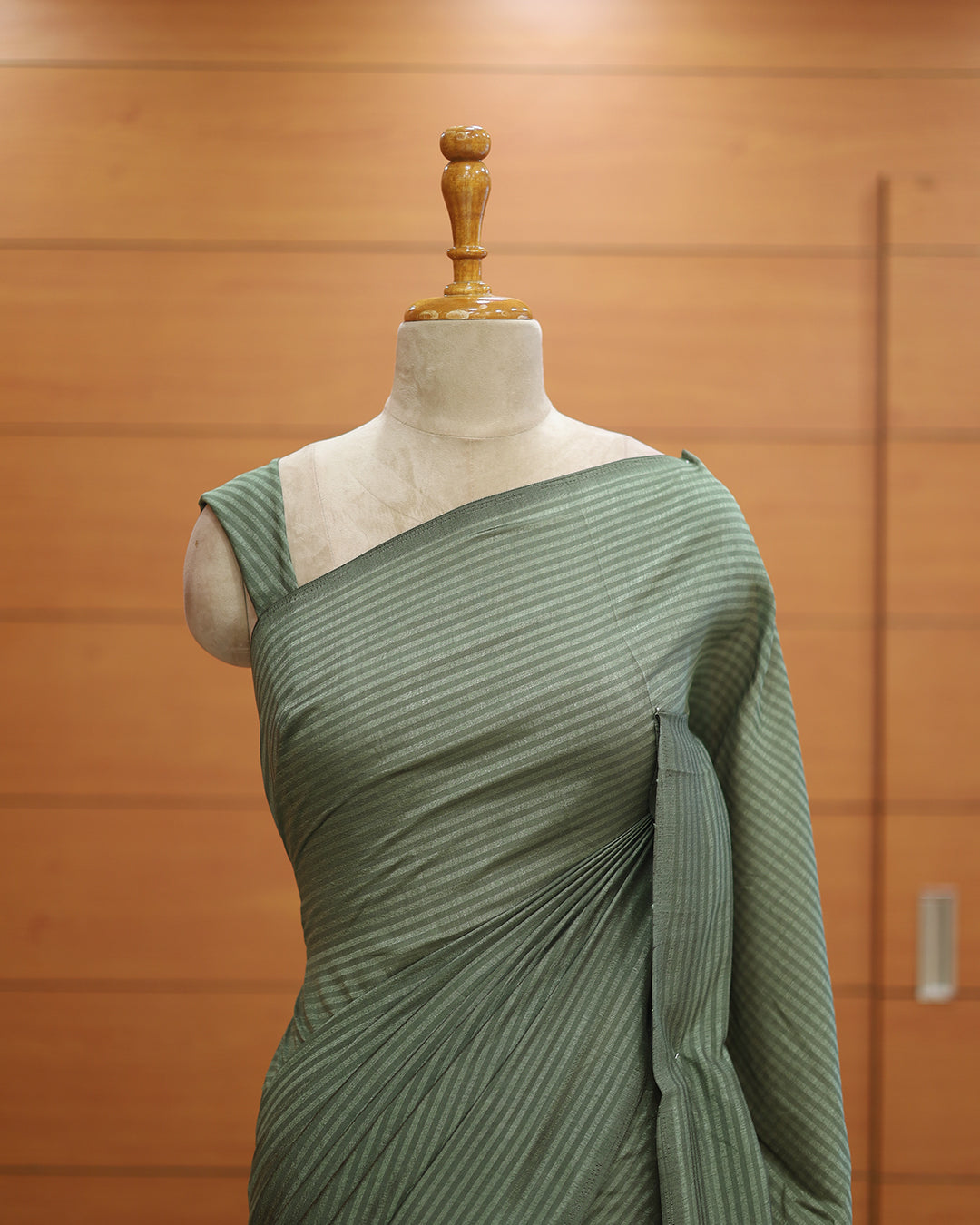 Vichitra Silk Saree with Stripes - 1138