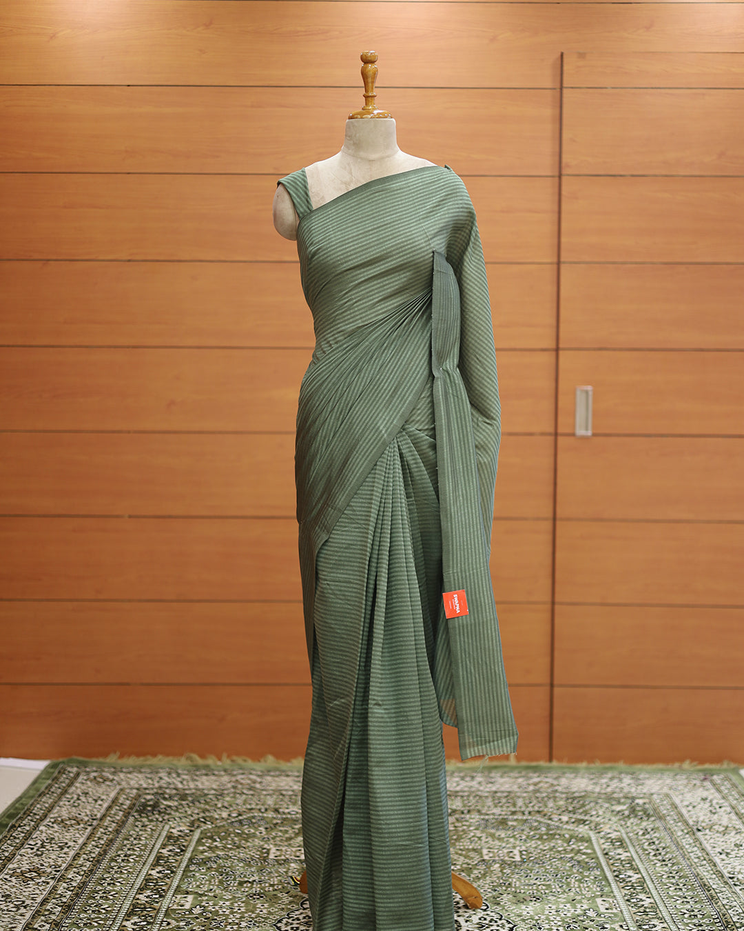 Vichitra Silk Saree with Stripes - 1138