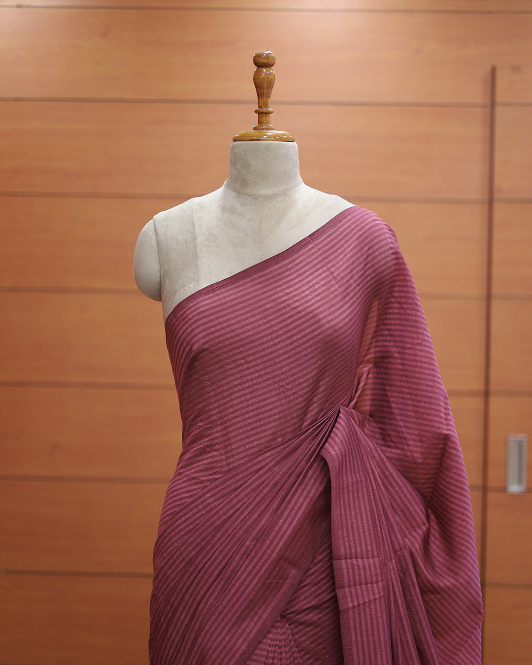 Vichitra Silk Saree with Stripes - 1138