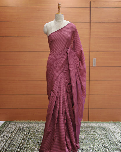 Vichitra Silk Saree with Stripes - 1138