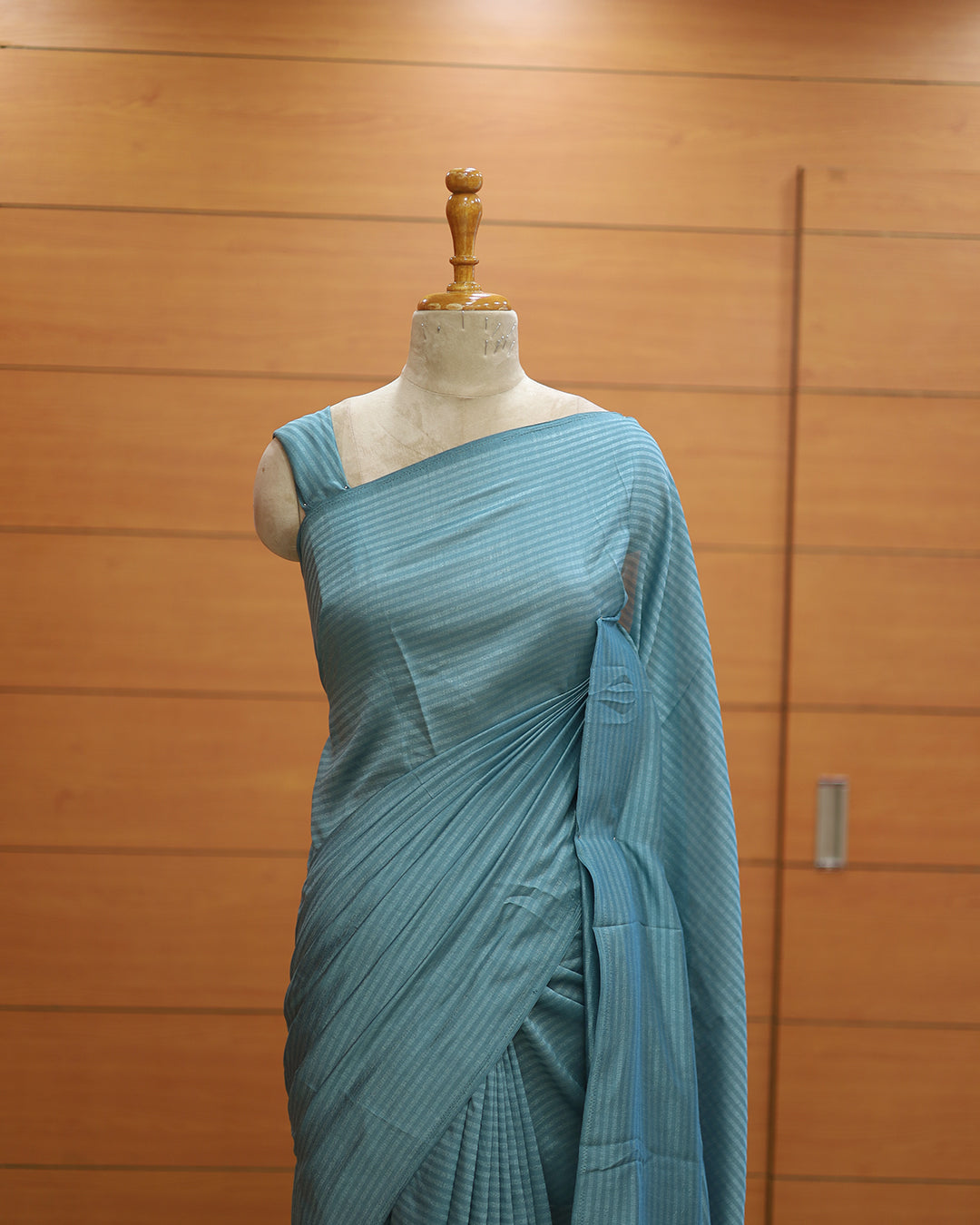 Vichitra Silk Saree with Stripes - 1138