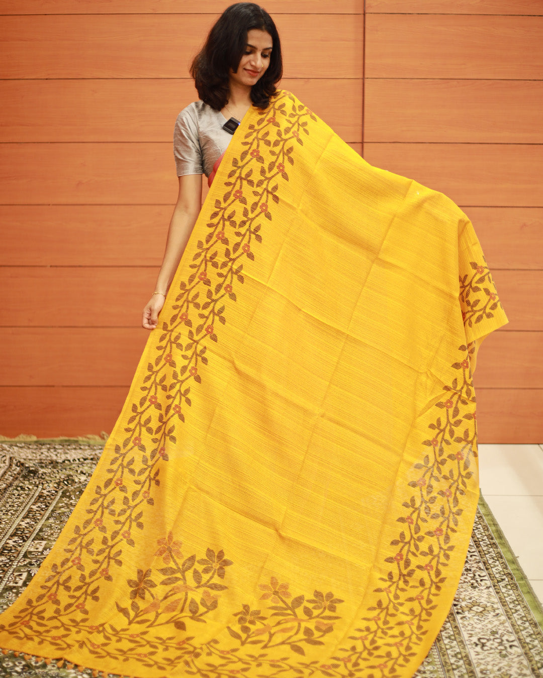 Semi Jute Saree - 1174