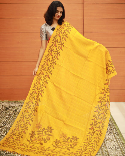 Semi Jute Saree - 1174