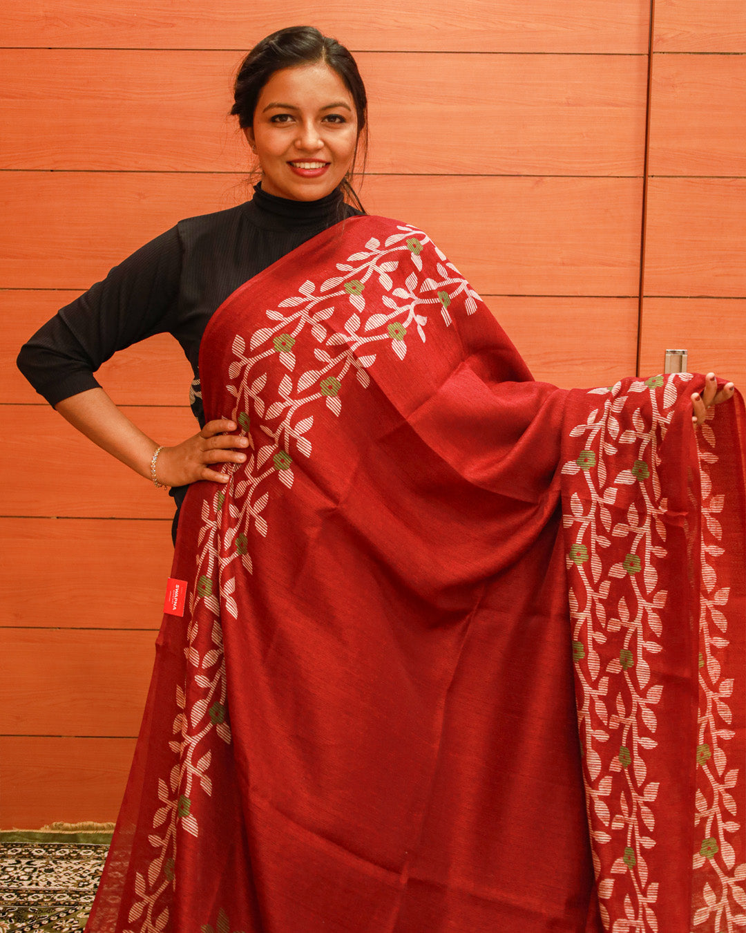 Semi Jute Saree - 1174