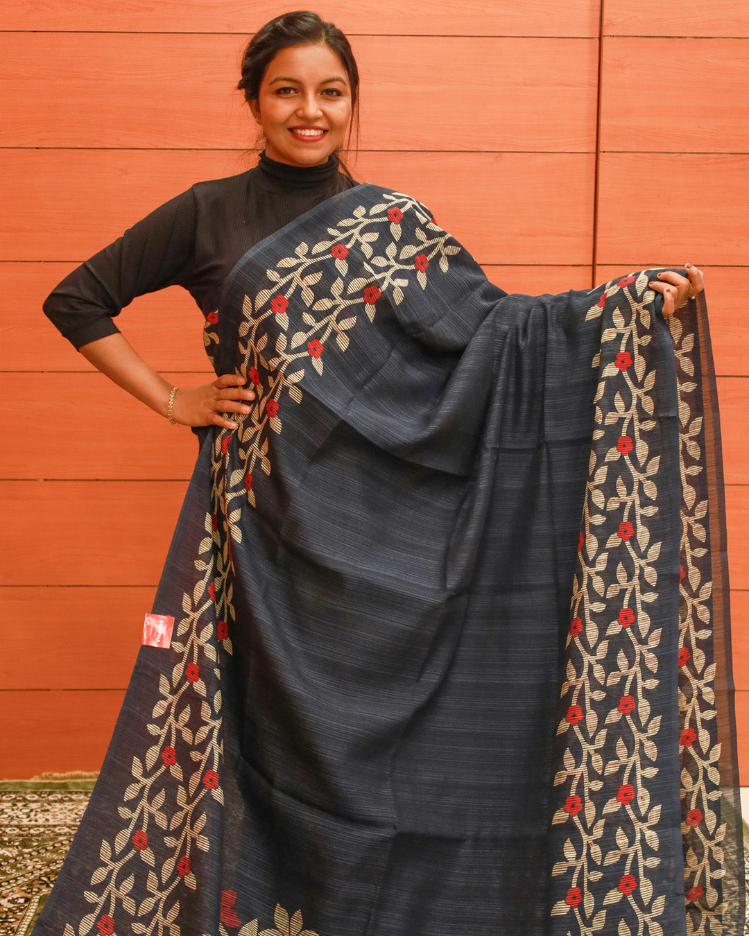 Semi Jute Saree - 1174