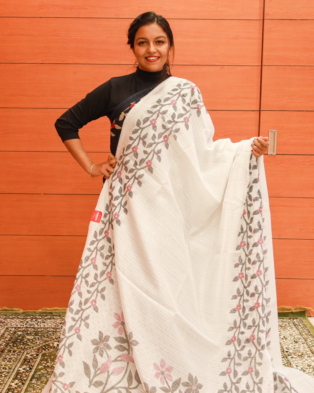Semi Jute Saree - 1174