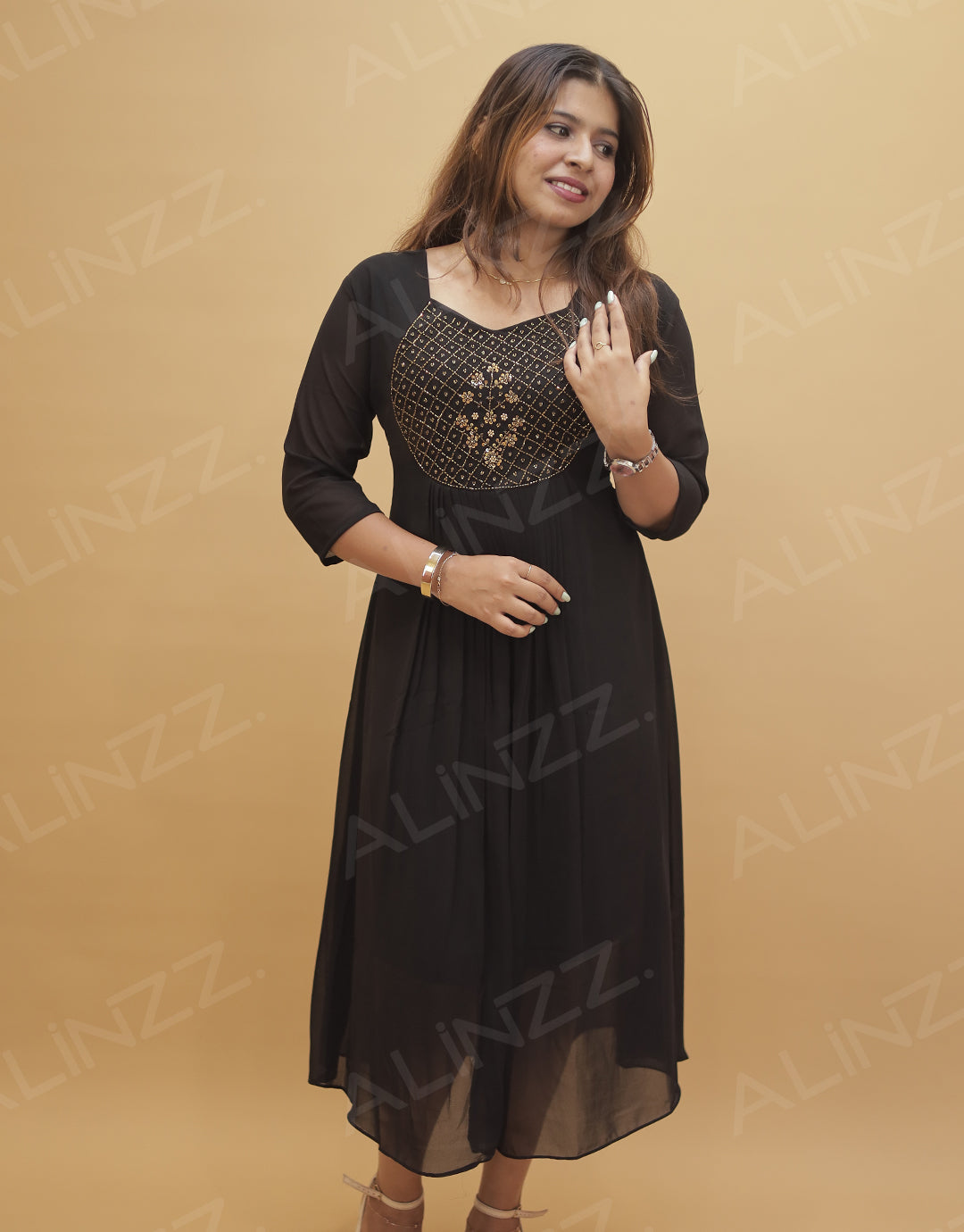 Women's Georgette Aline Kurti - R529