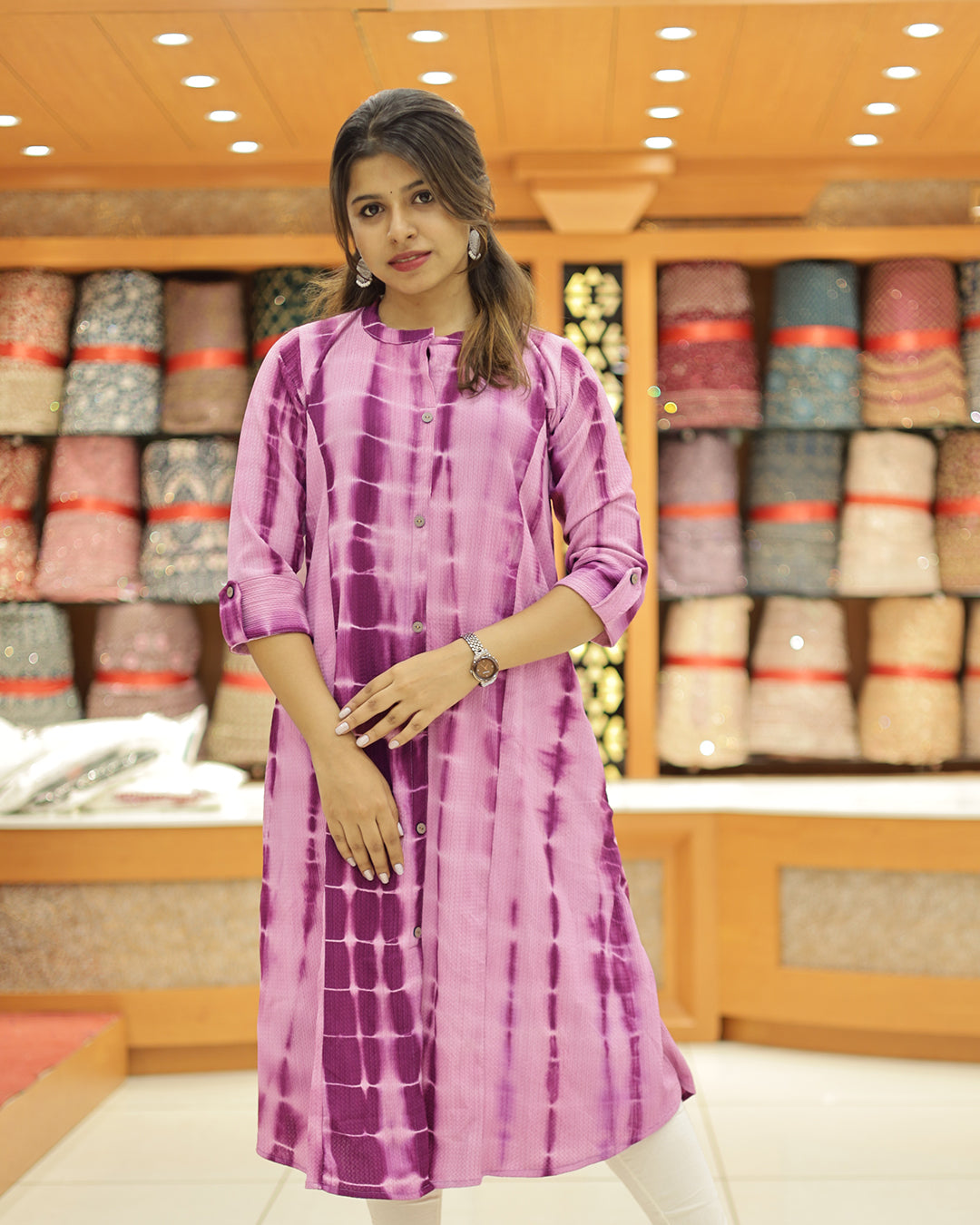 Women's Tie & Dye Aline Kurti - 1232