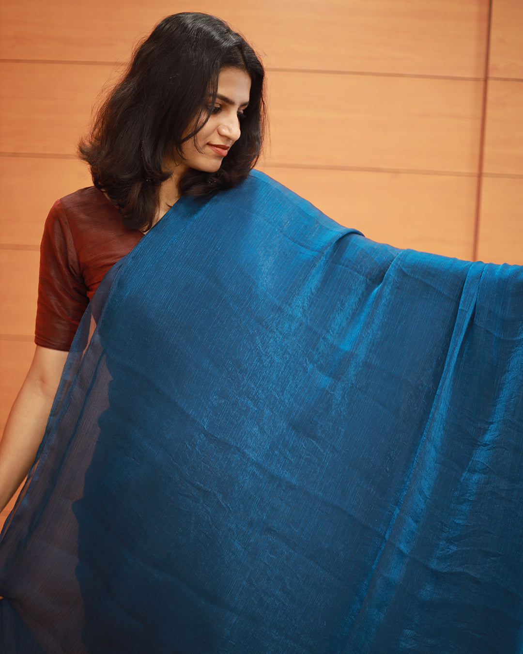 Velvet Organza Saree 1263
