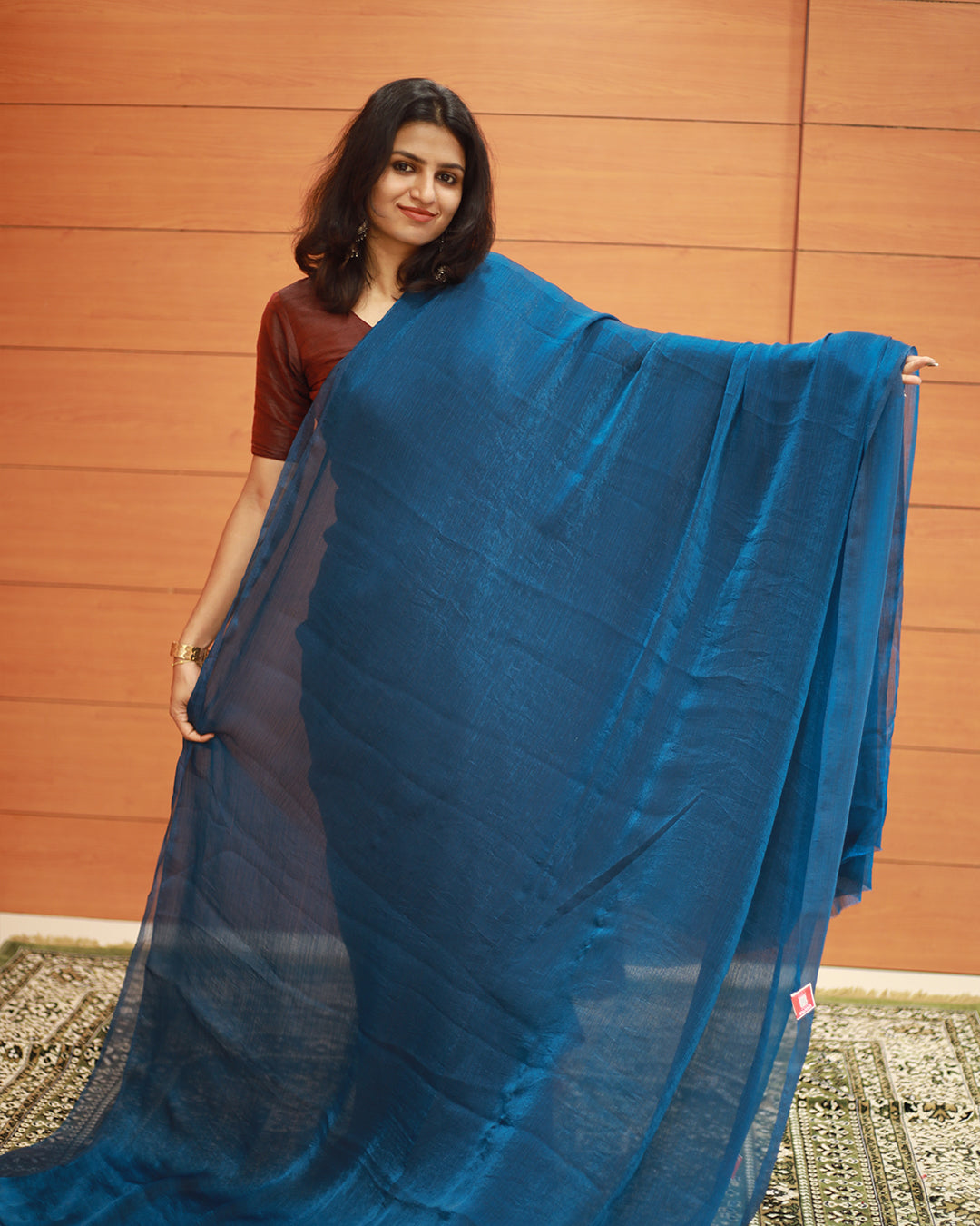 Velvet Organza Saree 1263