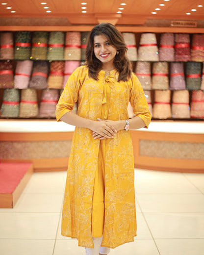 Women's Kurthi with Overcoat -1287