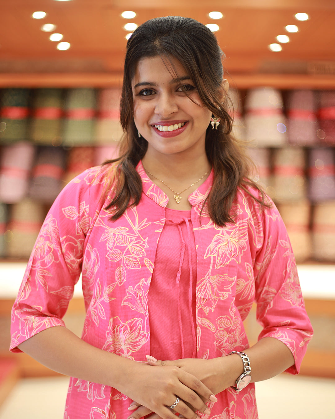 Women's Kurthi with Overcoat -1287
