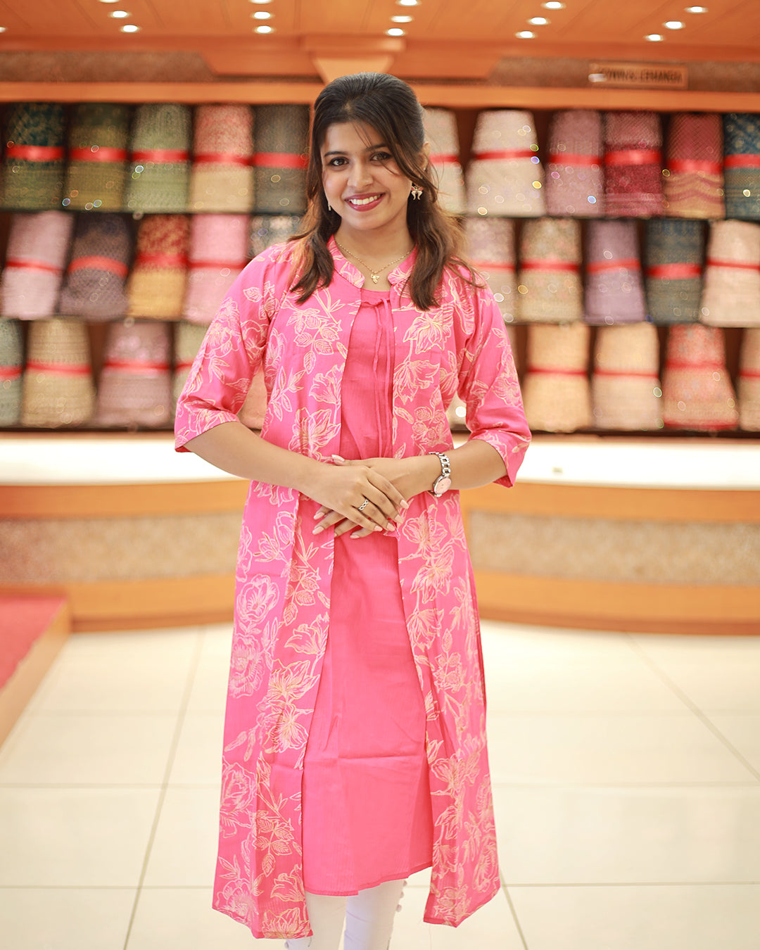 Women's Kurthi with Overcoat -1287
