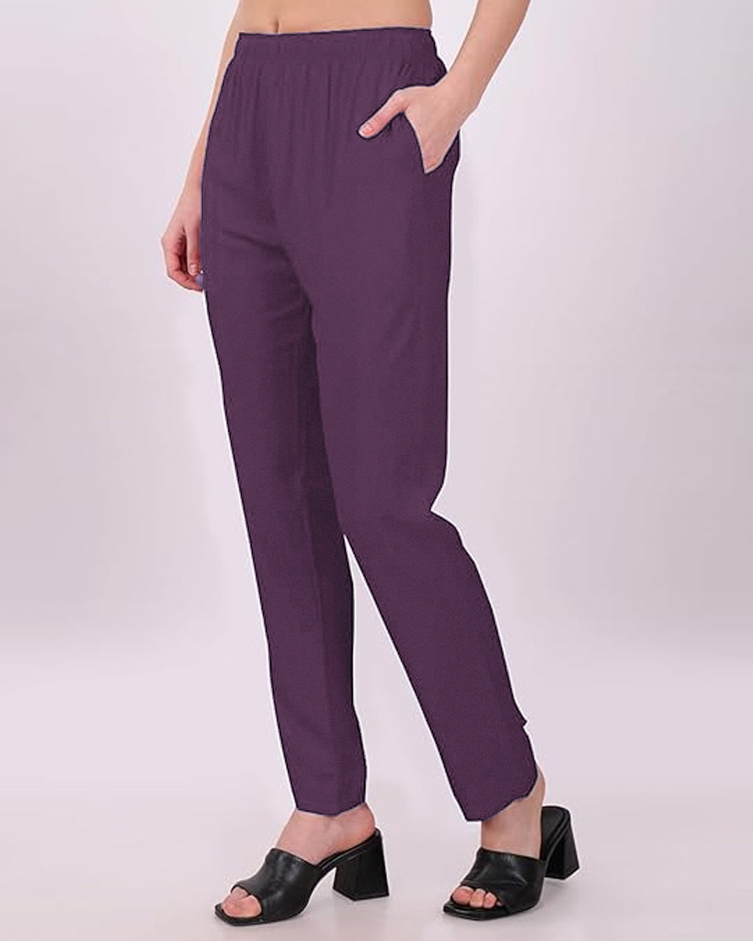 Women's Cotton Lycra Cigarette Pant -1500