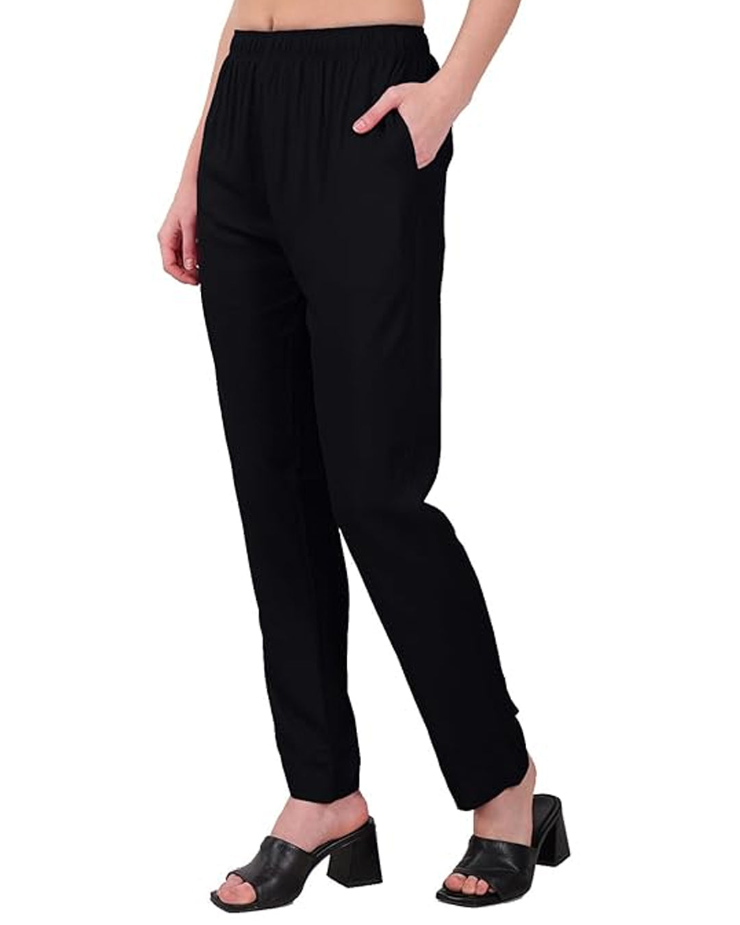 Women's Cotton Lycra Cigarette Pant -1500