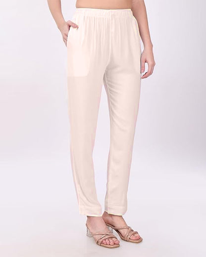 Women's Cotton Lycra Cigarette Pant -1500
