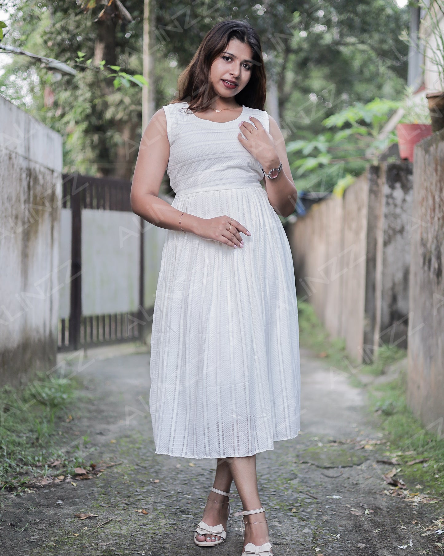 Imported western Frock with Attached Sleeves – R481