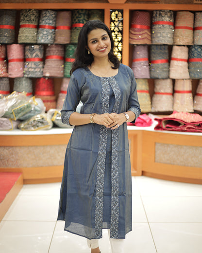 Women's Partywear Kurthi -1317